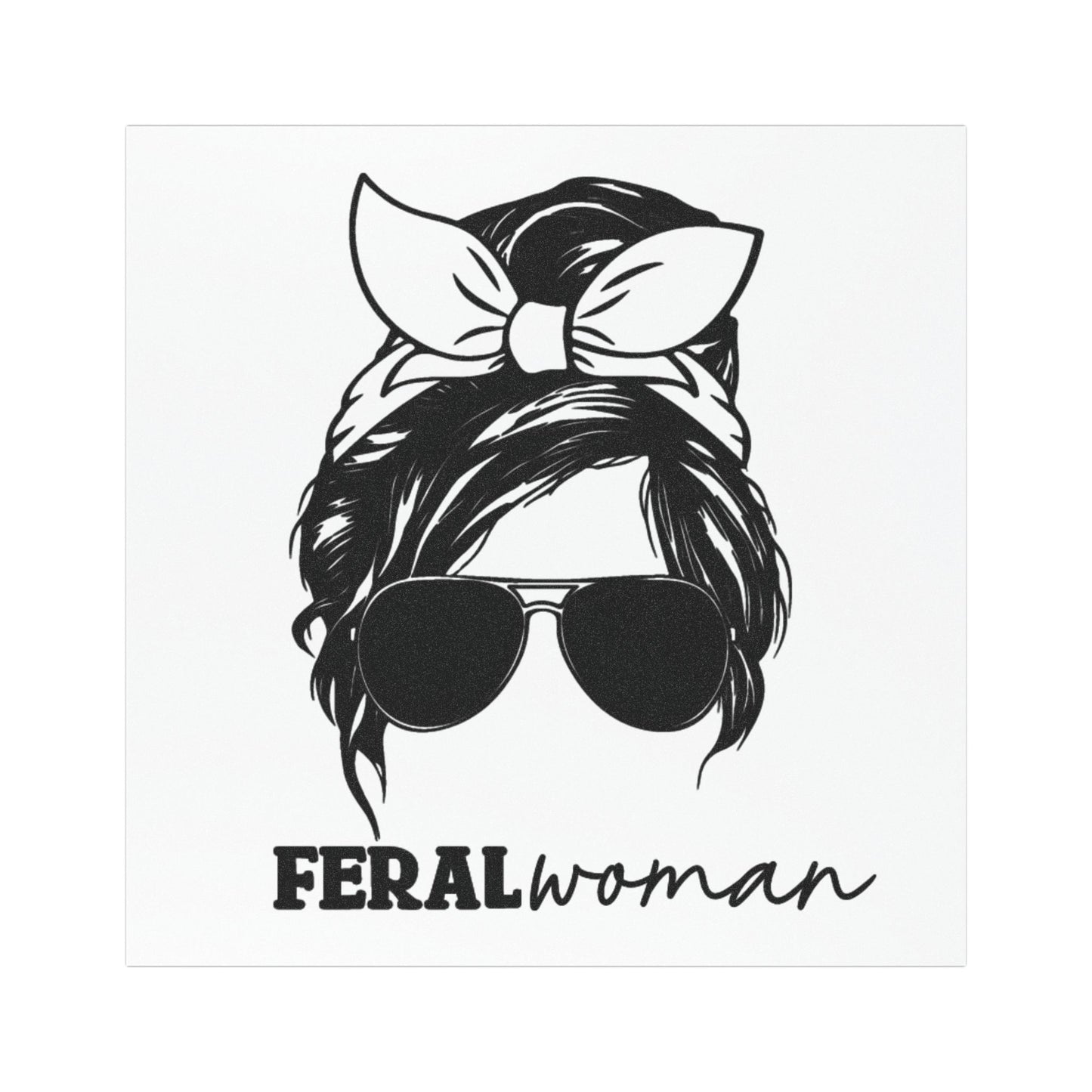 Feral Woman - Car Magnets