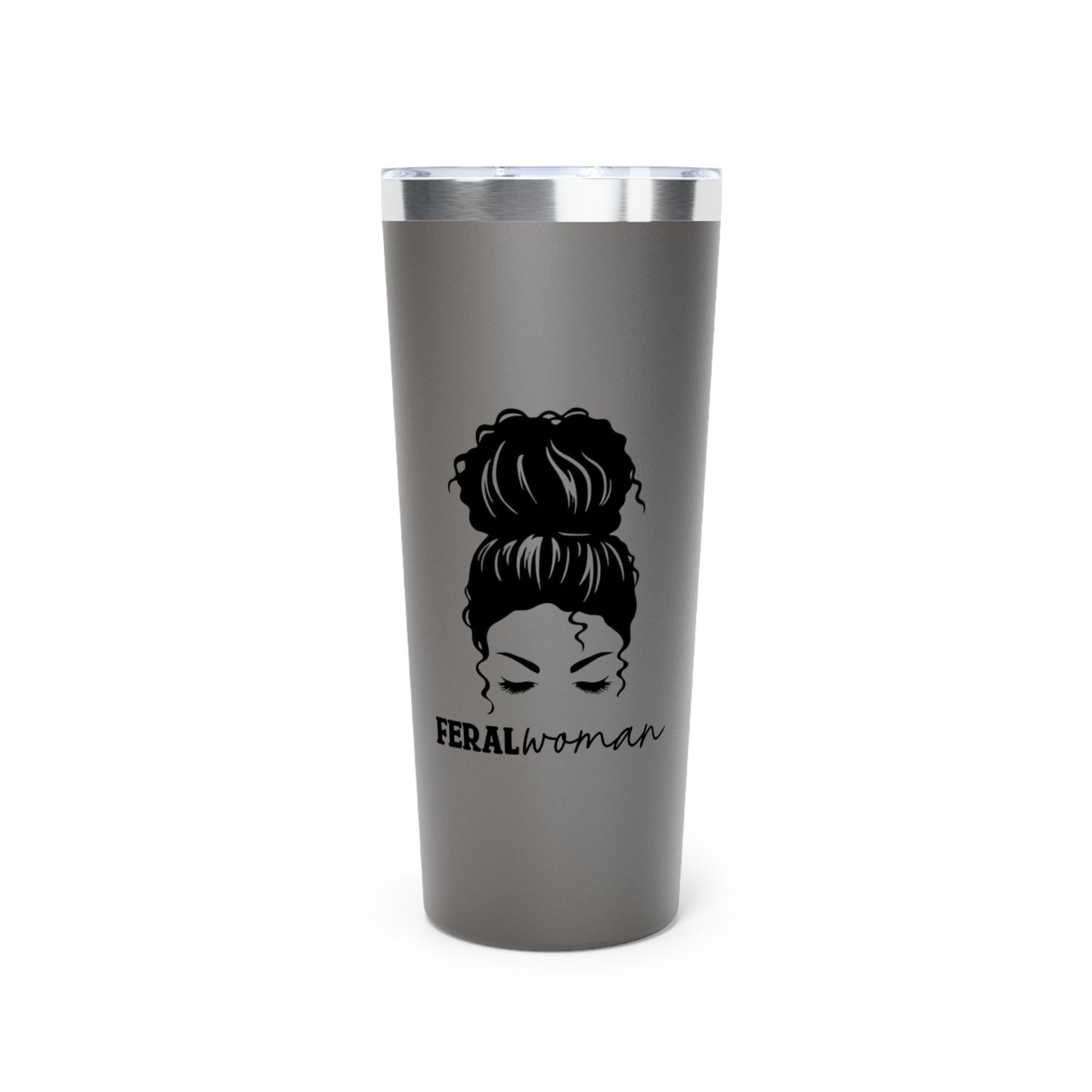 Feral Woman #2 - Copper Vacuum Insulated Tumbler, 22oz -