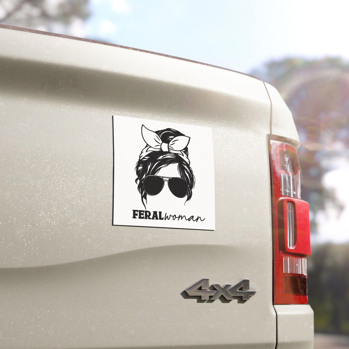 Feral Woman - Car Magnets