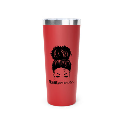 Feral Woman #2 - Copper Vacuum Insulated Tumbler, 22oz -