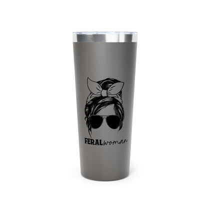 Feral Woman Copper Vacuum Insulated Tumbler, 22oz